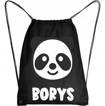 Školní batoh Školní Vak / Batoh na Tělocvik do Školky Školy PANDA OBLIČEJ + Jméno 9