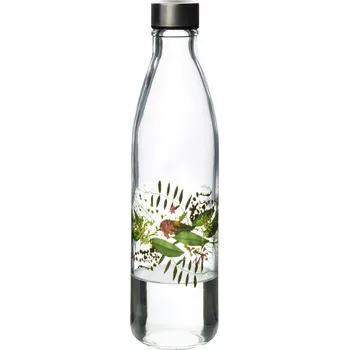 Láhev Skleněná láhev HOLLIE IDYLLIC 1000 ml s rostlinným motivem