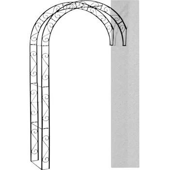 Plot Siena Garden 732696 Rosenarch Cambridge, kov černý rozměry: 130 x 35 x 245 cm