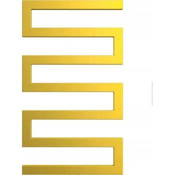 Radiátor Koupelnový radiátor na vodu 485 W 550 x 950 mm zlatý