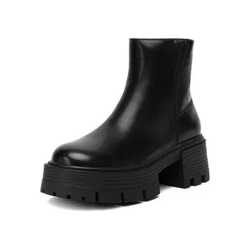 Dámské kozačky Polokozačky DeeZee 62083-3 Černá 40