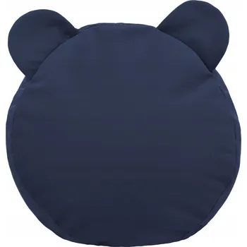 Taburet Podnožka PLUSZOVÁ dekorativní TEDDY taburet PERLOVÁ