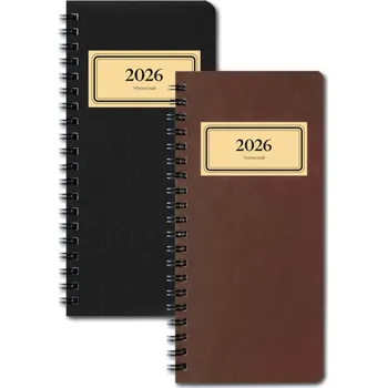 Kalendář Diář týdenní na výšku retro, vínový