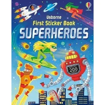 Cizojazyčná kniha First Sticker Book Superheroes
