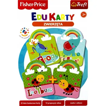 Desková hra Společenská hra Edukarty Zvířata Fisher Price Trefl