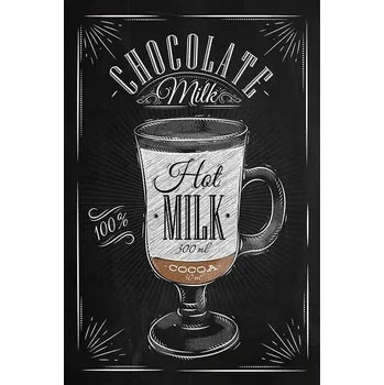 Obraz Plechová cedule Chocolate