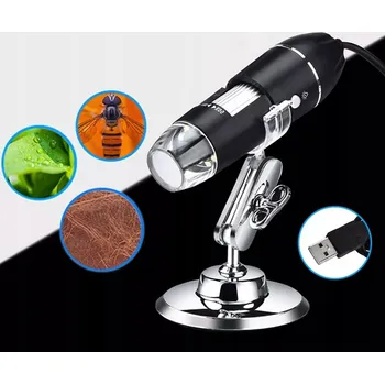 IP kamera Přenosný digitální mikroskop 1600X s 8 LED