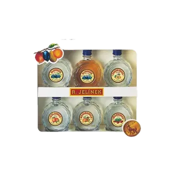 Pálenka Rudolf Jelínek Dárková kazeta 6x0,05l 45%