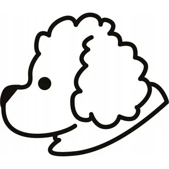 Samolepící dekorace Samolepka na stěnu pejsek 12x15cm