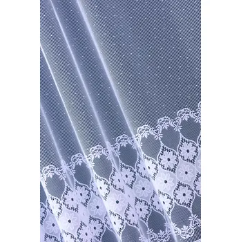 Obraz Lambrekýn žakárový, výška 70 cm, bílý 34311