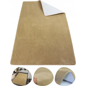 Koberec SILNÝ HUSTÝ KOBEREC DO OBÝVÁKU MĚKKÝ BÉŽOVÝ ELEGANCE 400X400 HARMONY LUX