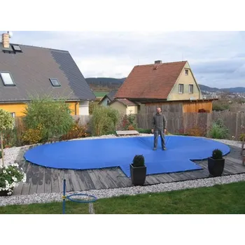 Síť bezpečnostní na bazén kruh 3,7m Modrá - Výprodej