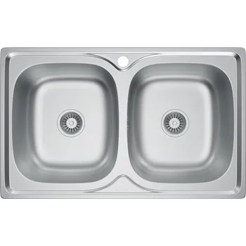 Nerezový dřez Velazo Dřez 2 komory, nerez - VE-8050D, 80x50 cm