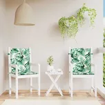vidaXL Opěradlové polštáře List 2 pcs Vzor listů 100 x 50 x 3 cm [361310]