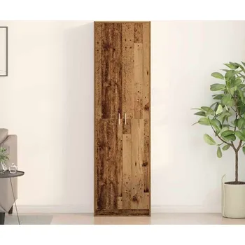 Komoda vidaXL Šatní skříň Staré dřevo 55 x 25 x 189 cm kompozitní dřevo [3334015]