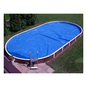 bazénová plachta Plachta na bazén solární 180mic modrá ovál 3,7 x 6,1m