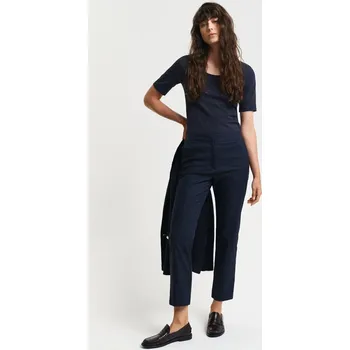 Dámské kalhoty KALHOTY GANT SLIM SLACK EVENING BLUE