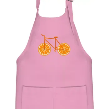 Kuchyňská zástěra Kolo pomeranč (Moňas) - Dětská zástěra na vaření - Univerzální velikost ( Růžová )