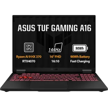 Notebook ASUS TUF Gaming A16/FA608WI-RL014W/AI9-HX370/16,0"/WUXGA/32GB/1TB/RTX 4070/W11H/Gray/2R