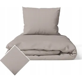 Povlečení Povlečení 160x200cm 2x70x80cm, 140g/m2, 100% bavlna - barva: TMAVĚ BÉŽOVÁ