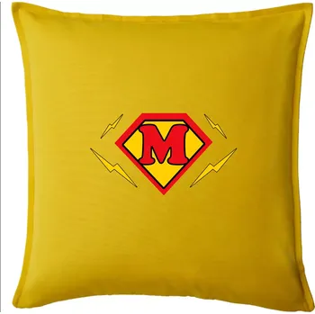 Polštář Super máma znak - Polštář 50x50 - 50x50 - Pouze potah ( Žlutá )