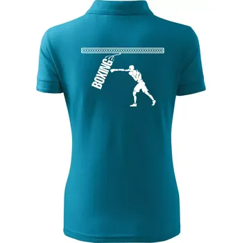 Boxing boxer - Polokošile dámská Pique Polo - 2XL ( Tmavý tyrkys )