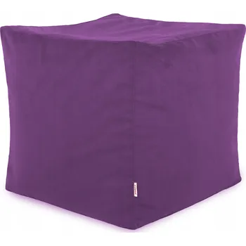 Taburet Taburet PLUSZOVÝ k sezení CUBO křeslo LEVANDULOVÝ