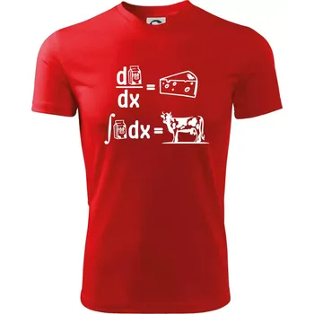 Chlapecké tričko Matematika mléko - Dětské triko sportovní (dresovina) - 134 cm/8 let ( Červená )