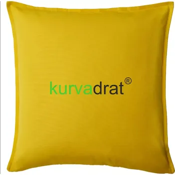 Polštář KurvaDrát - Polštář 50x50 - 50x50 - Pouze potah ( Žlutá )