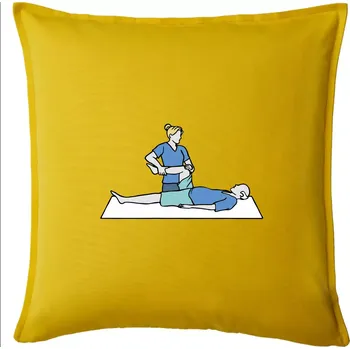 Polštář Fyzioterapeutka - Polštář 50x50 - 50x50 - Pouze potah ( Žlutá )