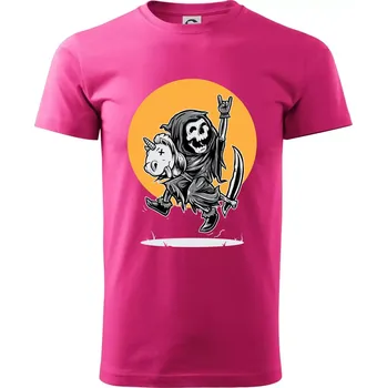 Pánská móda Jednorozeč vs. smrtka - Klasické pánské triko vyšší gramáže - 2XL ( Purpurová )