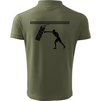 Pánská košile Boxing boxer - Polokošile pánská Pique Polo 203 - S ( Khaki )