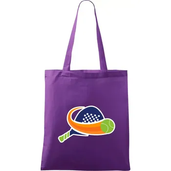 Padel logo barevné - Taška bavlněná - 42 x 38 cm ( Fialová )