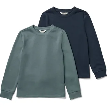 Chlapecká mikina 701907 - Tchibo - Dětské mikiny s počesanou vnitřní stranou - pánské|dámské - vel. 170/176 - barva: modrá