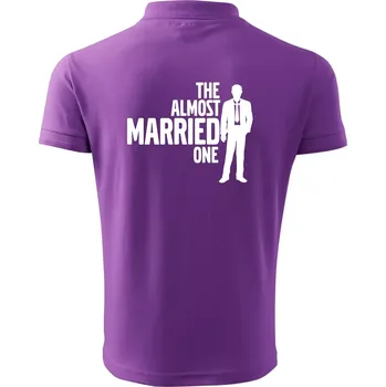 Pánská košile Bachelor party - The almost married one - Polokošile pánská Pique Polo 203 - 3XL ( Fialová )