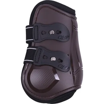 Koňské kamaše Zadní kamaše QHP Champion, hnědá, Full
