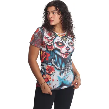 Dámské tričko Dámské triko Yakuza Senora Long Tail 26114 multicolored velikost: 3XL