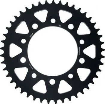 Řetězová sada pro motocykl Hliníková řetězová rozeta SUPERSPROX RAL-1304:45-BLK černý 45 zubů, 525