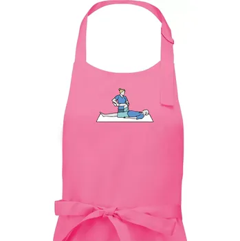 Kuchyňská zástěra Fyzioterapeutka - Dámská zástěra na vaření - Univerzální velikost ( Růžová )