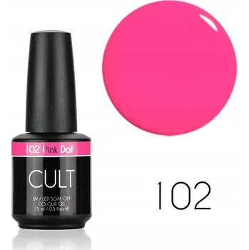 Přípravek na nehty CULT Colour Gel / Hybridní lak 15 ml UV/LED Pink Doll 102