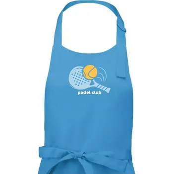 Kuchyňská zástěra Padel club - Dámská zástěra na vaření - Univerzální velikost ( Světlý tyrkys )