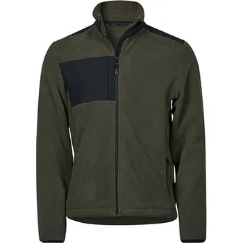 Pánská mikina Tee Jays Pánská fleecová mikina TJ9120 Deep Green-Black L