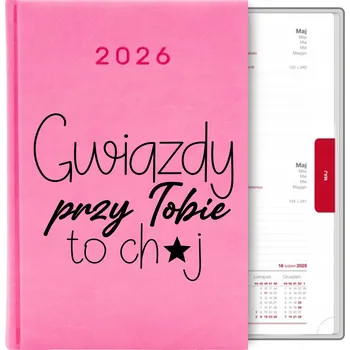 Kalendář Knižkový kalendář 2026 A5 růžový