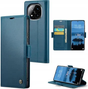 Pouzdro na mobilní telefon Flipové pouzdro Caseme pro Xiaomi Poco X7, Redmi Note 14 Pro+ 5G, Redmi Note 14 Pro 5G modré