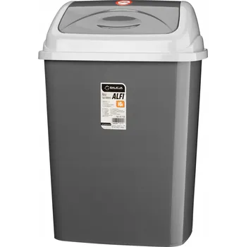 Odpadkový koš VÝKLOPNÝ KOŠ ALFI 16L GALICJA ŠEDÝ