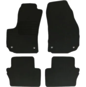 autokoberec Velurové autokoberce s upevněním v sadě Edecor