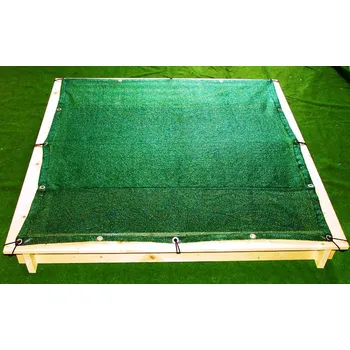 Hra na zahradu Krycí síť na pískoviště - 3x3m Zelená +gumolano Zdarma
