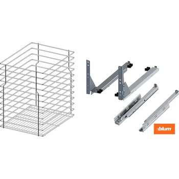 Cargo koš do spodní skříňky 30cm 300 Chrom 1ks s tlumením dovírání BLUM plný výsuv