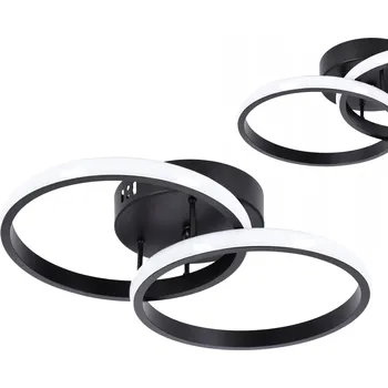 Stropní svítidlo Smartled černé moderní 2 světelné body 28 W