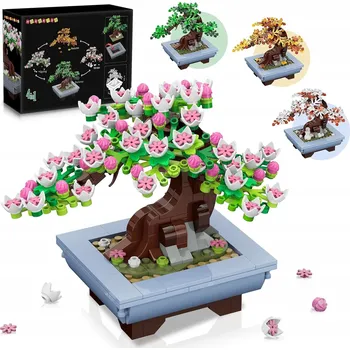 ostatní stavebnice KVĚTINY STAVEBNICE ZAHRADA KREATIVNÍ DÁREK 4v1 SADA